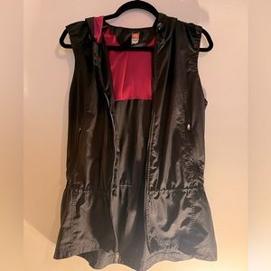 Lucy Tech Black Athletic Hooded Vest